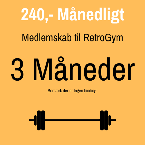 Medlemskab 3 Måneder til Retro Gym