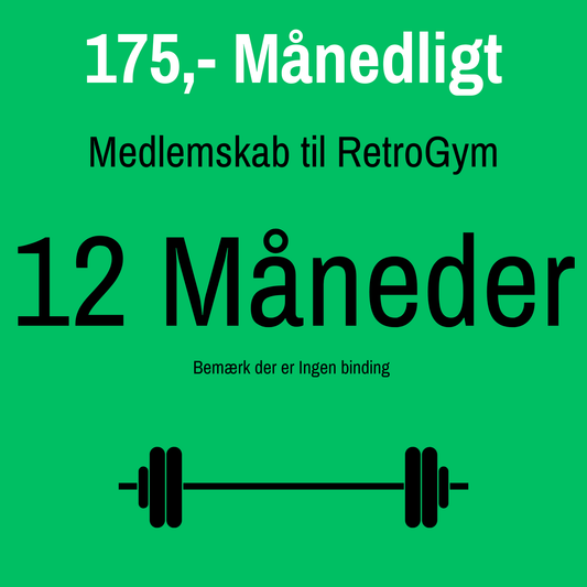 Medlemskab 12 Måneder til Retro Gym
